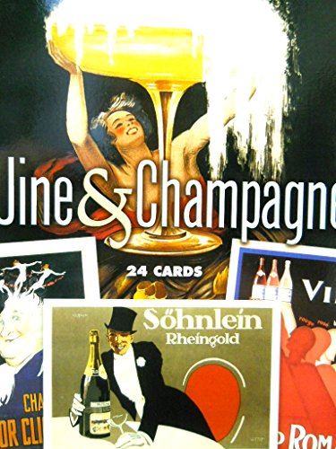 Wine and Champagne: 24 Cards (Dover Postcards),Used