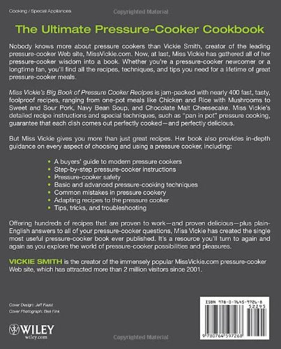 Miss Vickie's Big Book of Pressure Cooker Recipes,Used