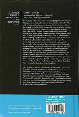Domestic Politics and International Human Rights Tribunals: The Problem of Compliance (Cambridge Studies in International and Co,Used
