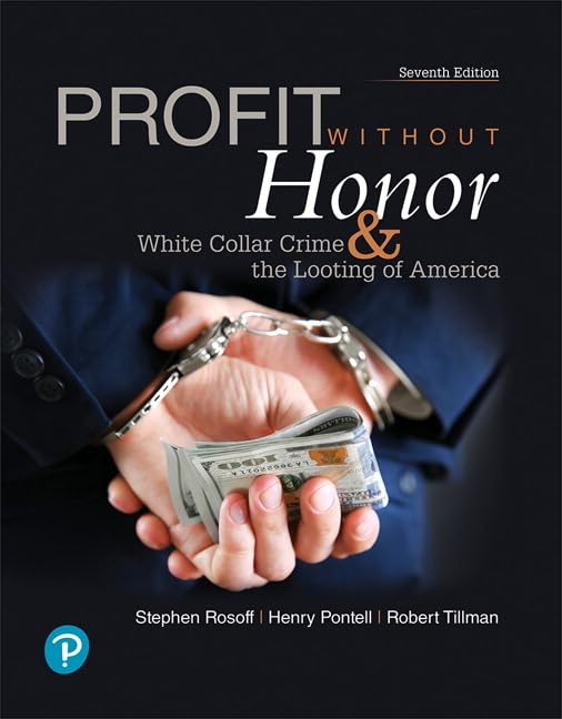 Profit Without Honor: White Collar Crime and the Looting of America (What's New in Criminal Justice),Used
