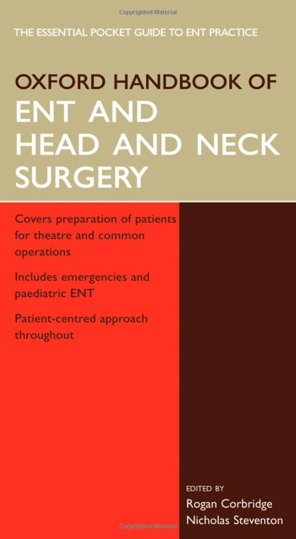Oxford Handbook of ENT and Head and Neck Surgery (Oxford Handbooks Series),Used