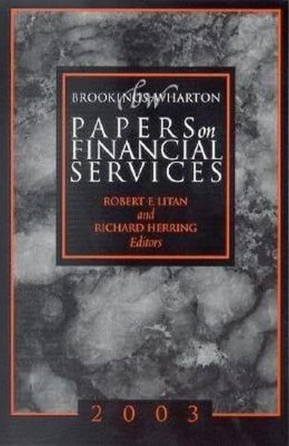 BrookingsWharton Papers on Financial Services 2003,Used