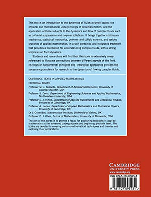 Microhydrodynamics, Brownian Motion, and Complex Fluids (Cambridge Texts in Applied Mathematics, Series Number 58),Used