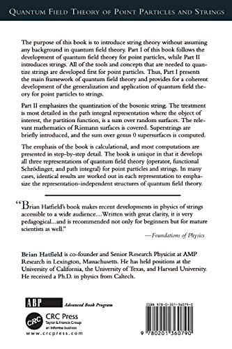 Quantum Field Theory of Point Particles and Strings (Frontiers in Physics),Used