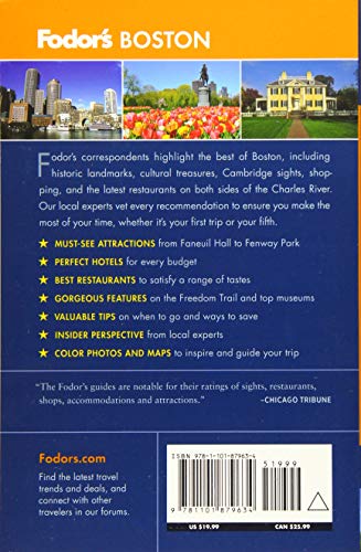 Fodor's Boston (Fullcolor Travel Guide),Used