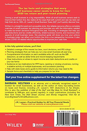 J.K. Lasser's Small Business Taxes 2021: Your Complete Guide to a Better Bottom Line,Used