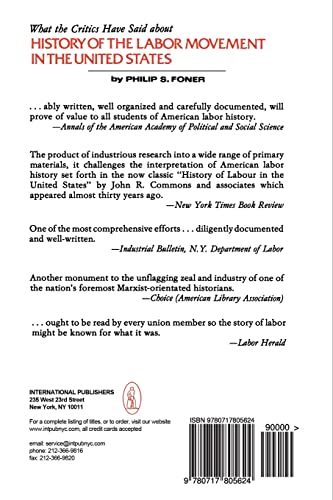 The Afl In The Progressive Era, 19101915 (History Of The Labor Movement In The United States, Vol. 5),New