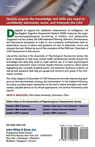 Essentials of CAS Assessment,Used