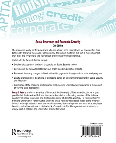 Social Insurance and Economic Security,Used
