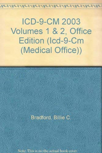 ICD9CM 2003 Volumes 1 & 2, Office Edition,Used