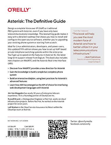 Asterisk: The Definitive Guide: Open Source Telephony for the Enterprise,Used