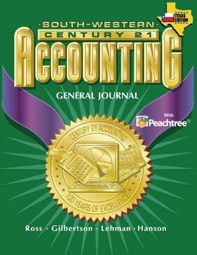 Century 21 Accounting for Texas General Journal,Used