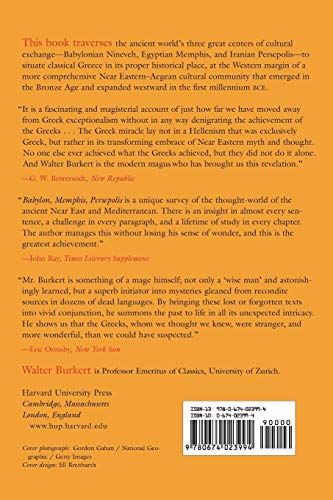 Babylon, Memphis, Persepolis: Eastern Contexts of Greek Culture,Used