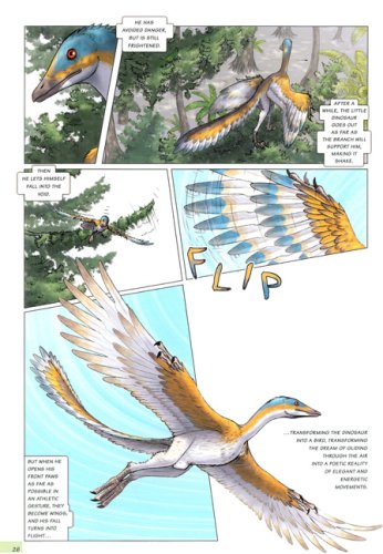A Jurassic Mystery: Archaeopteryx Pull out Timline of the Dinosaurs World Poster included,Used