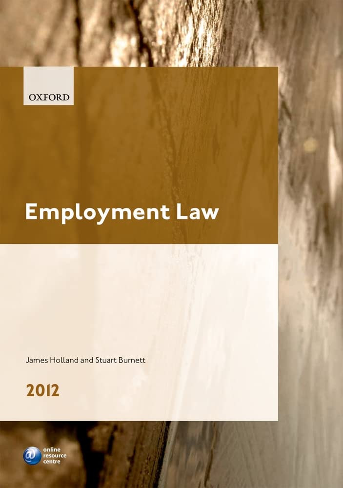 Employment Law 2012 (Legal Practice Course Guide),Used