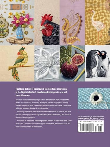 The Royal School of Needlework Book of Embroidery: A Guide To Essential Stitches, Techniques And Projects,New