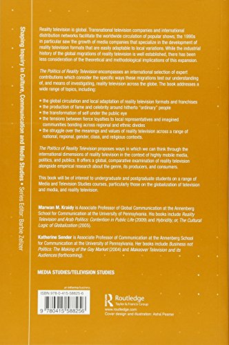 The Politics of Reality Television: Global Perspectives (Shaping Inquiry in Culture, Communication and Media Studies),Used