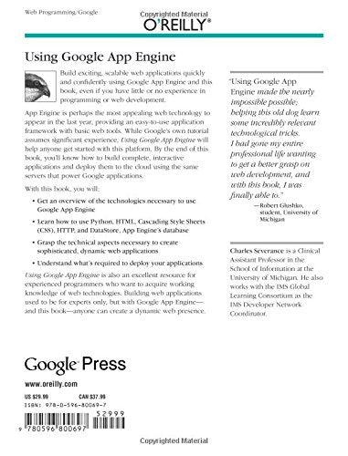 Using Google App Engine: Building Web Applications,Used
