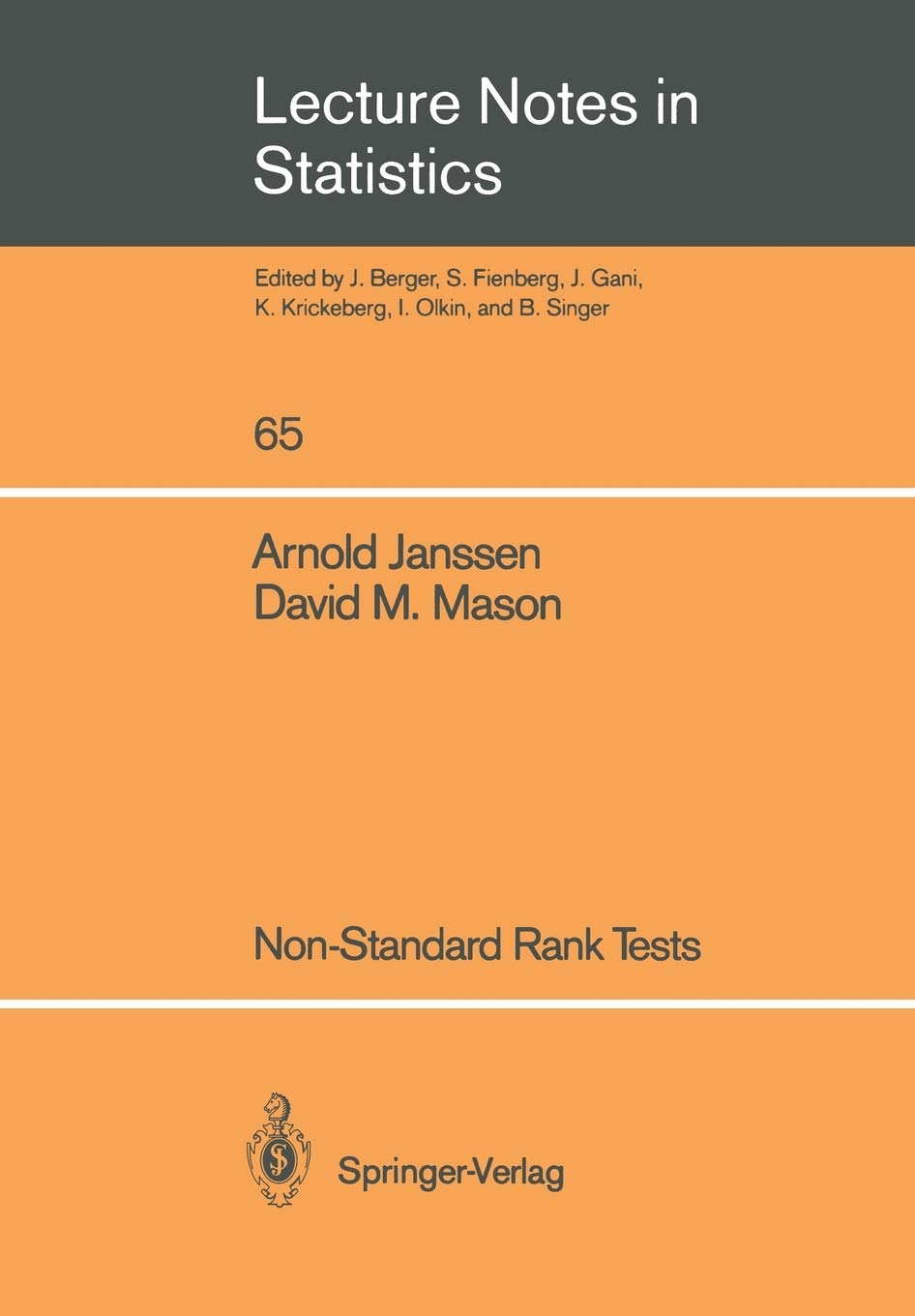 NonStandard Rank Tests (Lecture Notes in Statistics, 65),Used