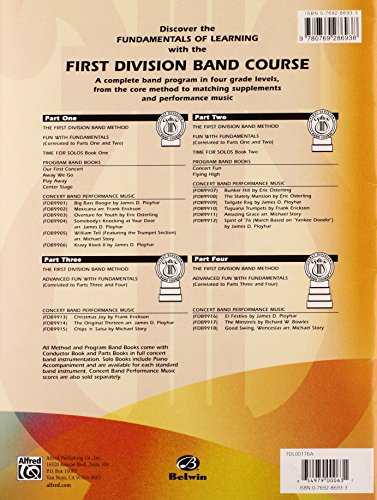 First Division Band Method, Part 3: Bflat Cornet (Trumpet) (First Division Band Course, Part 3),Used