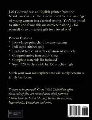 Lassitude: Godward Cross Stitch Pattern,Used