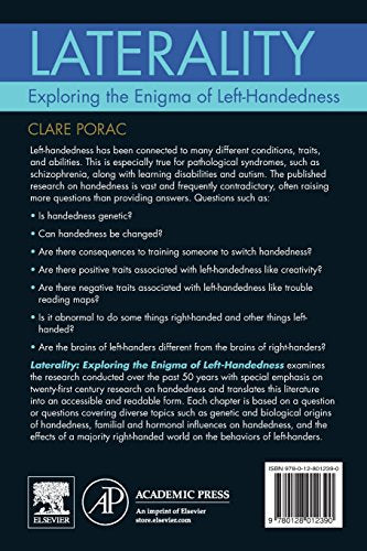 Laterality: Exploring the Enigma of LeftHandedness,Used
