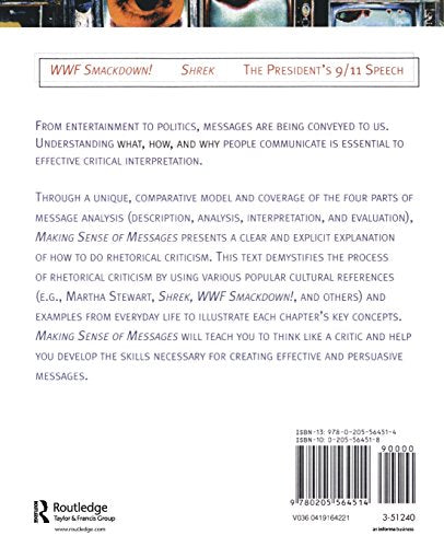 Making Sense of Messages: A Critical Apprenticeship in Rhetorical Criticism,Used