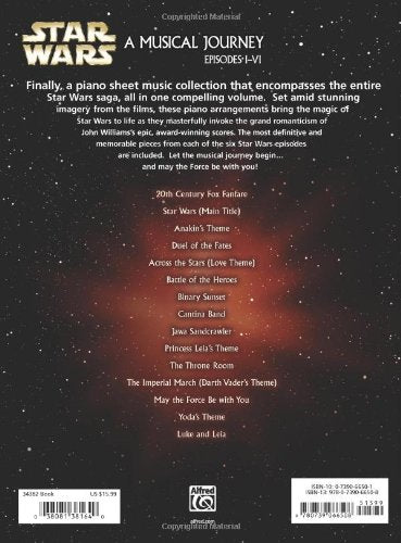 Star Wars  A Musical Journey (Music from Episodes I  VI): BigNote Piano,New