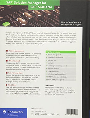 SAP Solution Manager for SAP S/4HANA: Managing Your Digital Business,Used