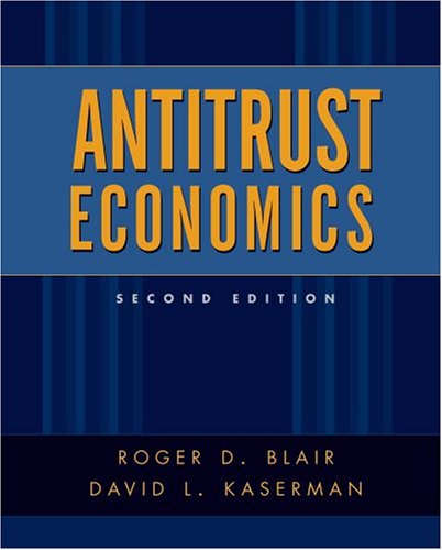 Antitrust Economics,New