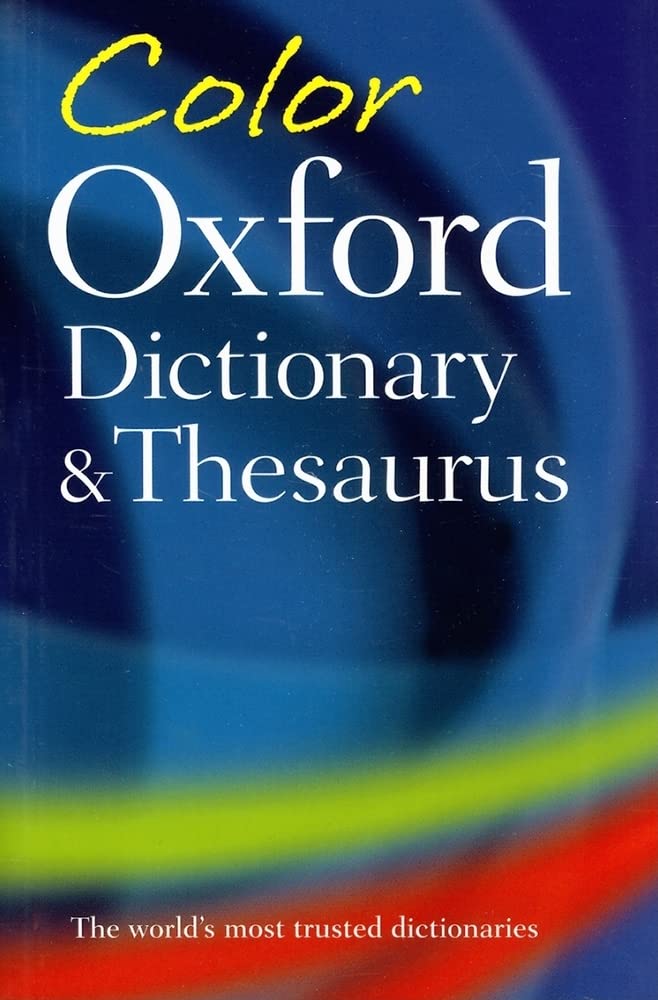 Color Oxford Dictionary & Thesaurus,Used