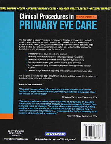 Clinical Procedures In Primary Eye Care: Expert Consult: Online And Print