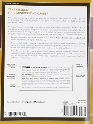 2009 Songwriter's Market: Where and How to Market Your Songs,Used
