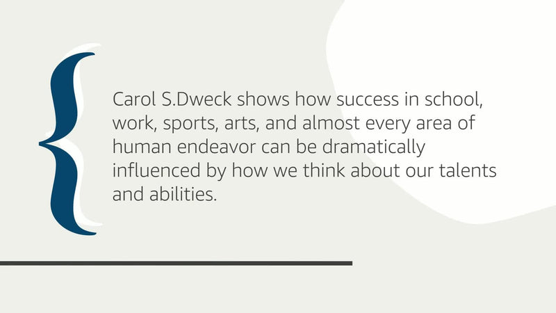 Mindset: The New Psychology of Success,New