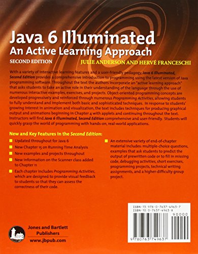 Java 6 Illuminated: An Active Learning Approach (Jones and Barlett Illuminated),Used