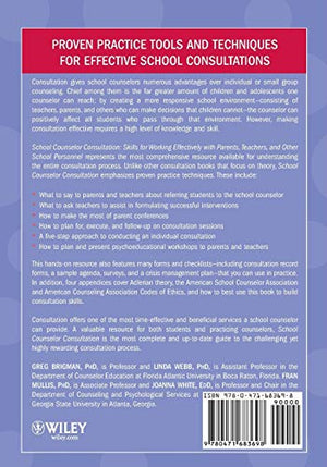 School Counselor Consultation: Skills for Working Effectively with Parents, Teachers, and Other School Personnel,Used