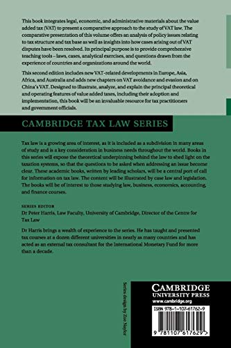 Value Added Tax: A Comparative Approach (Cambridge Tax Law Series),Used