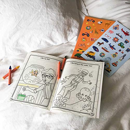 Blippi: I Like That! Coloring Book with Crayons: Blippi Coloring Book with Crayons (Color & Activity with Crayons),New
