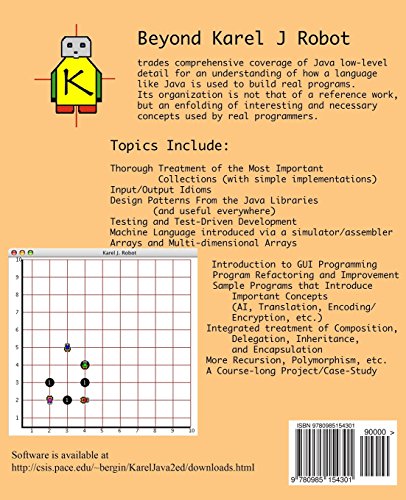 Beyond Karel J Robot: A Gentle Introduction to the Art of ObjectOriented Programming in Java, Volume 2,Used