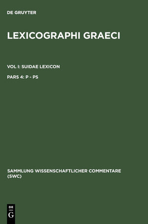 Lexicographi Graeci, Suidae Lexicon,Used