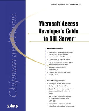 Microsoft Access Developer'S Guide To Sql Server,New