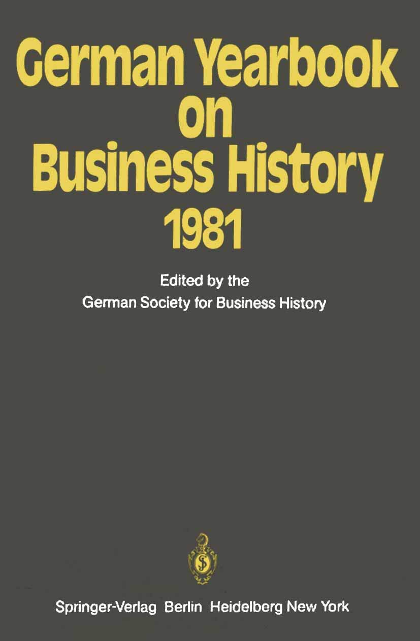 German Yearbook on Business History 1981,Used
