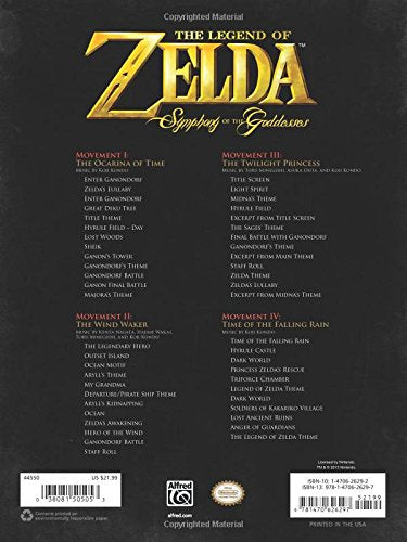 The Legend of Zelda Symphony of the Goddesses: Piano Solos,Used