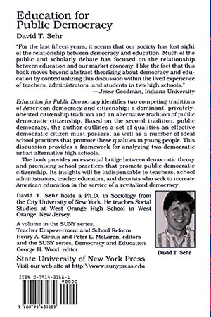 Education for Public Democracy (SUNY Series, Teach (Suny Series, Democracy and Education) (S U N Y SERIES, TEACHER EMPOWERMENT A,Used