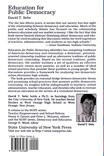 Education for Public Democracy (SUNY Series, Teach (Suny Series, Democracy and Education) (S U N Y SERIES, TEACHER EMPOWERMENT A,Used