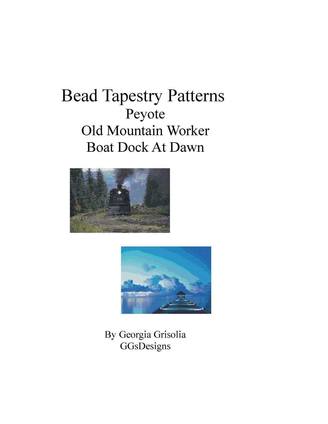 Bead Tapestry Patterns Peyote Old Mountain Worker Boat Dock At Dawn,Used