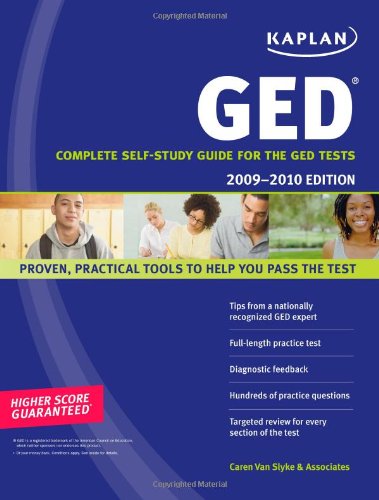 Kaplan GED 20092010 Edition: Complete SelfStudy Guide for the GED Tests,Used