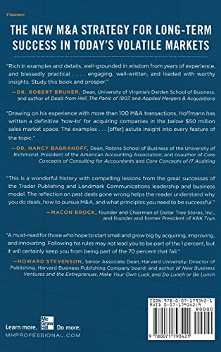 Mergers And Acquisitions Strategy For Consolidations: Roll Up, Roll Out And Innovate For Superior Growth And Returns,New