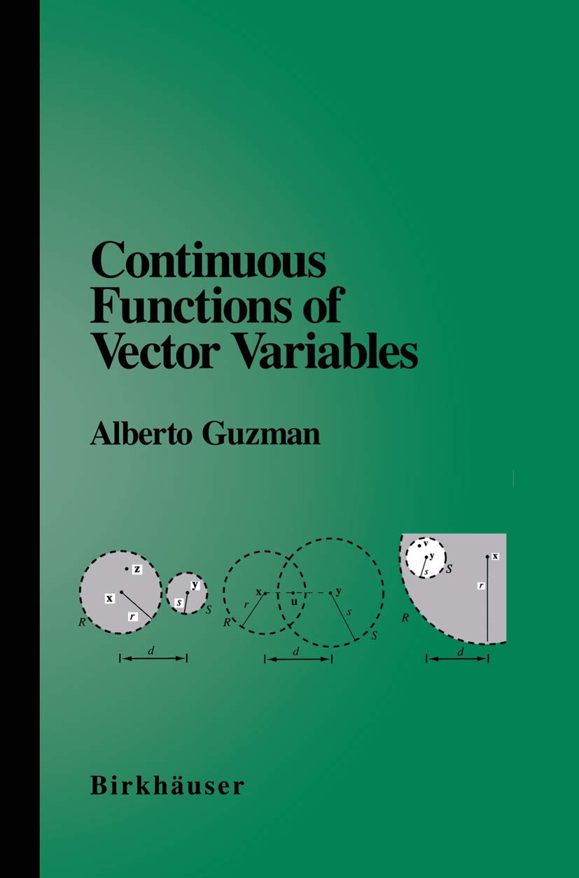 Continuous Functions Of Vector Variables,Used