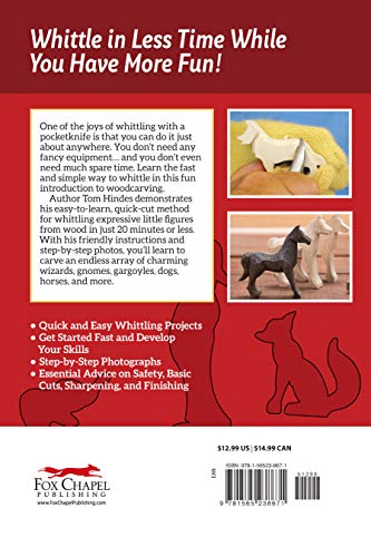 20Minute Whittling Projects: Fun Things To Carve From Wood (Fox Chapel Publishing) Stepbystep Instructions & Photos To Whittl